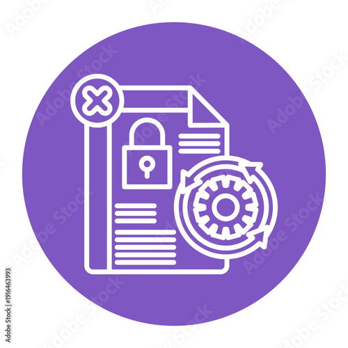 Restriction Of Processing Icon