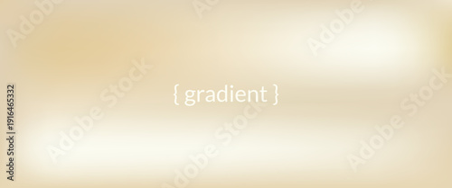 Sand cream gradation with brown and gold pastel light background. Gradient beige color paper with warm soft nacre plain tones. Pearl neutral brown gradation. Vector blur ivory calm backdrop.