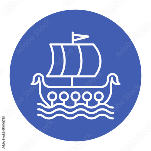 Viking Ship Icon