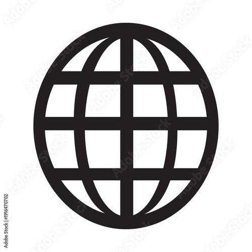A 3d metal internet button featuring a global earth globe icon symbol representing a world network and international business website design on a silver planet sphere