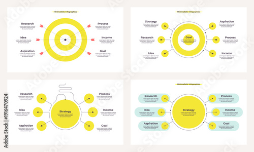 Business infographic template. Idea chart with six options, steps. Vector chart.
