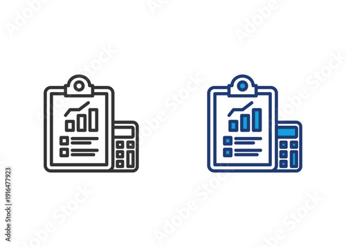 Financial Management Icon Set Multiple Style Collection
