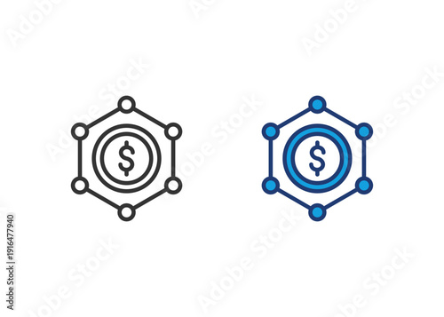 Variable Cost Icon Set Multiple Style Collection