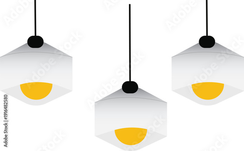 A clean modern lamp vector illustration suitable for interior design and home decor projects.