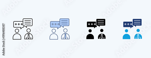 Communication Multiple Icon Illustration Vector