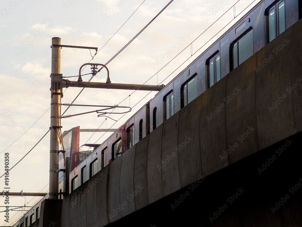 Obraz premium Mass Rapid Transit Train