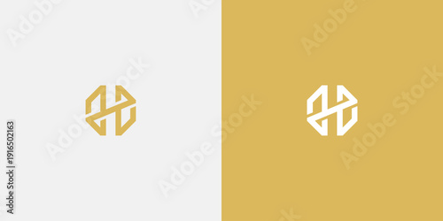 Elegant geometric logo design with a modern and minimalist aesthetic.