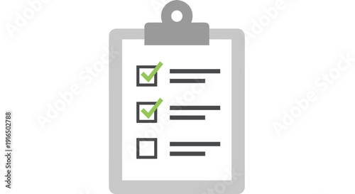 Clipboard with Checklist and Checkboxes 1.