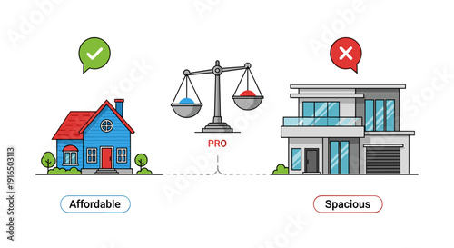Comparison of Affordable and Spacious Houses.