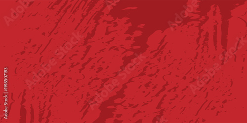 Abstract Red Background with Dark Maroon Grunge Strokes and Blue Contour Accents