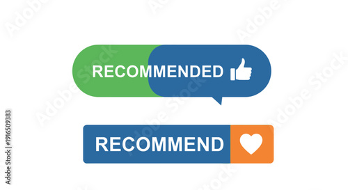 Two speech bubbles one with a thumbs up the other with a heart