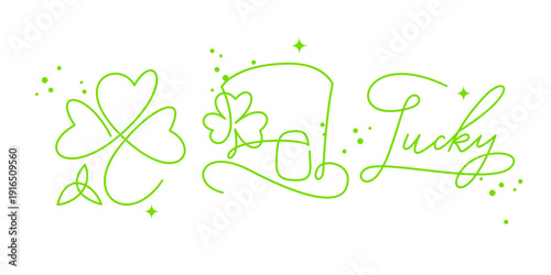 St. Patrick's day vector set