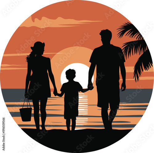 Dynamic Silhouette of a Professional Female Tennis Player Serving the Ball with Action Racket Swing