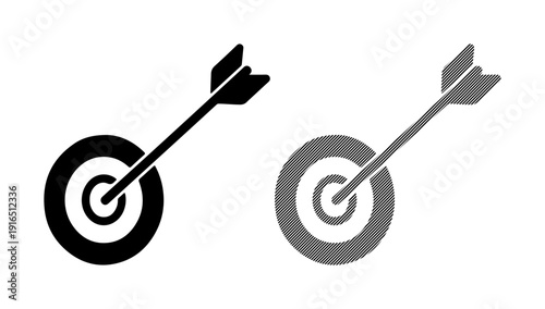 Two targets with arrows representing focus and accuracy in achievement