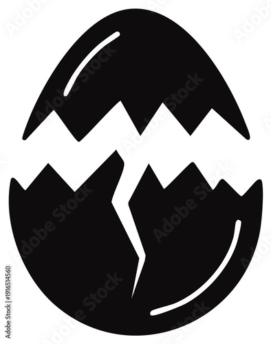 Symbolic cracked egg silhouette representing brokenness and new beginnings