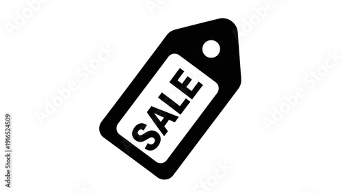 Sale tag label discount symbol.