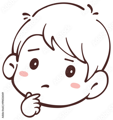 boy with questioning expression