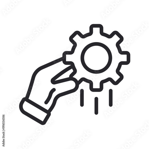 assistant icons outline and Flat Style,transparent background