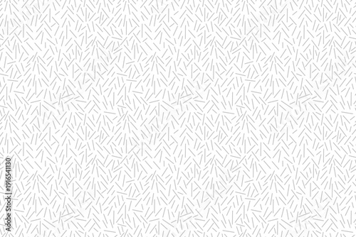Geometric seamless abstract pattern. Gray sticks, lines. Chaotic arrangement of ornament. Flat design in vector, light tone. For wallpaper, textile, packaging, background or website.