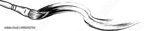 Paintbrush stroke illustration