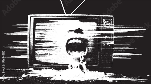 Abstract horizontal lines looking like tv static or glitch noise vector background.