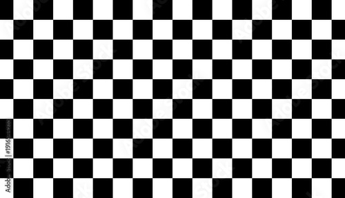 Black and white checkerboard background, Classic falling racing flag pattern, Grid