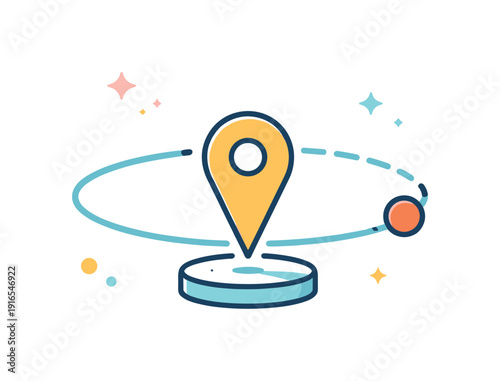 Cognitive holding pattern and staying mentally engaged without progressing prematurely during uncertain conditions, a single element gently circling a