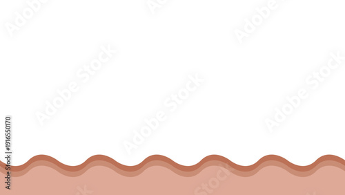 Abstract Organic Wavy Background in Earth Tone Colors