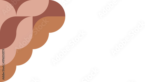 Abstract Swiss Style Graphic Design with Earth Tone Colors