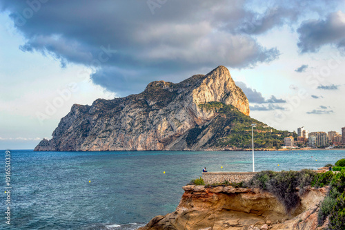 View of the Peñón de Ifach. The Summit of Silence. Calpe, Alicante, Spain