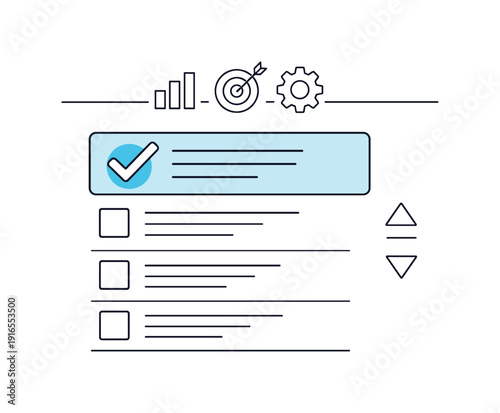 Strategic workload overview and informed prioritization in a modern professional environment emphasizing clarity and control, a simplified dashboard