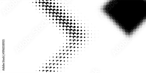 Halftone faded gradient texture. Grunge halftone grit background. White and black sand noise wallpaper.