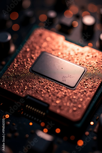 close up of a computer chip