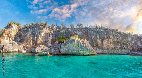 Breathtaking coral limestone cliffs, Jaragua National Park, Cabo Rojo, Dominican Republlic
