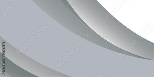 Abstract white background with overlay for banner, wallpaper, sales banner, landing page and poster. Modern flowing gray gradient 3d layers backdrop smooth color dimension.