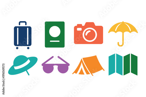 Exploring the world with camera and travel essentials in hand