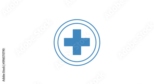 Medical cross symbol against white background health care and assistance