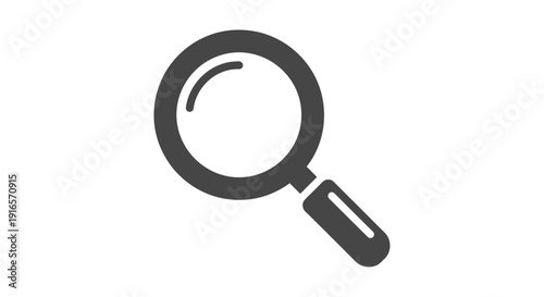 Magnifying glass icon isolated graphic on white background for design