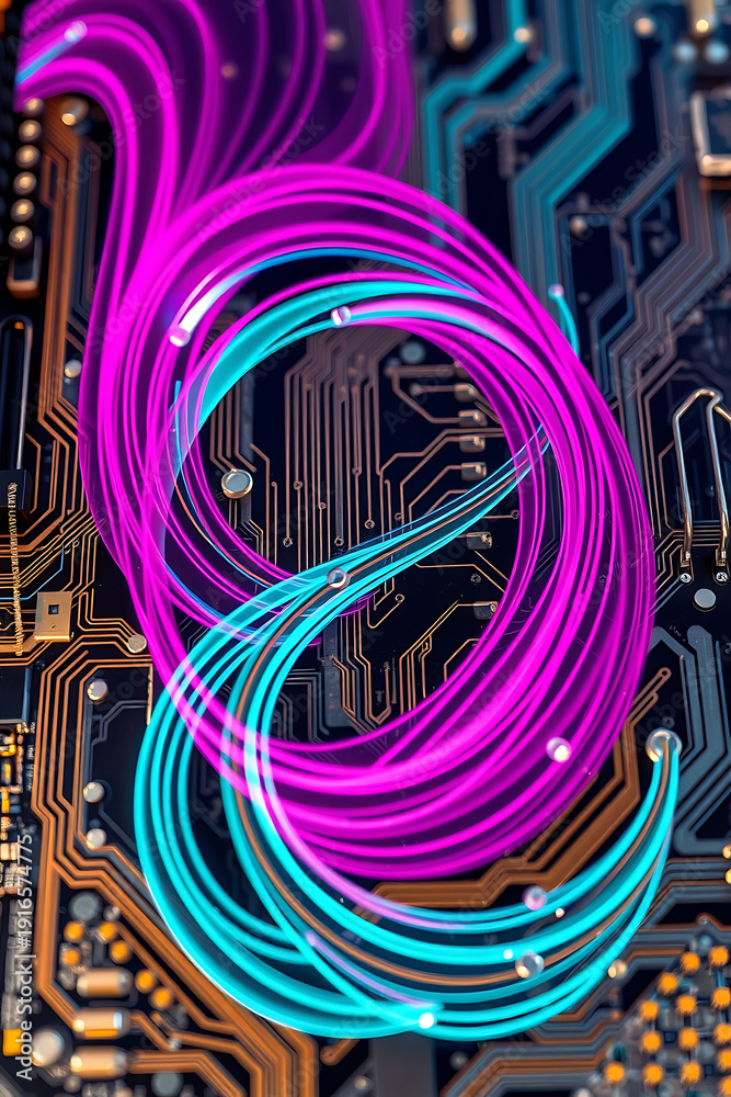 Fototapeta premium circuit board background