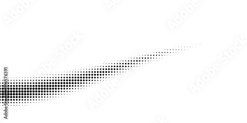 Dotted halftone gradient texture. Vanishing polka dot background. Repeating dots gradation pattern background. Black fading comic pop art