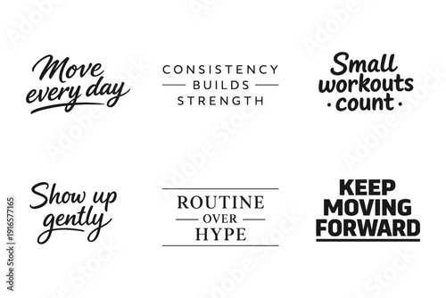 Motivational fitness quotes collection for daily inspiration and consistency