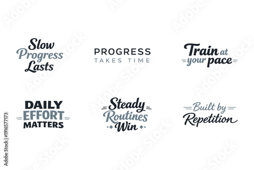 Motivational fitness quotes for steady progress and training success