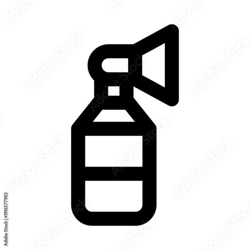 Air horn icon for loud alerts. Air Horn Modern Professional Line Icon with minimal clean design representing sound warning emergency signal noise and attention