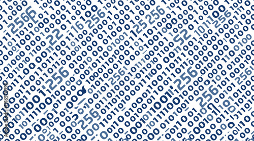 Binary Code Pattern Abstract Digital Data Representation. Vector Illustration. EPS Editable