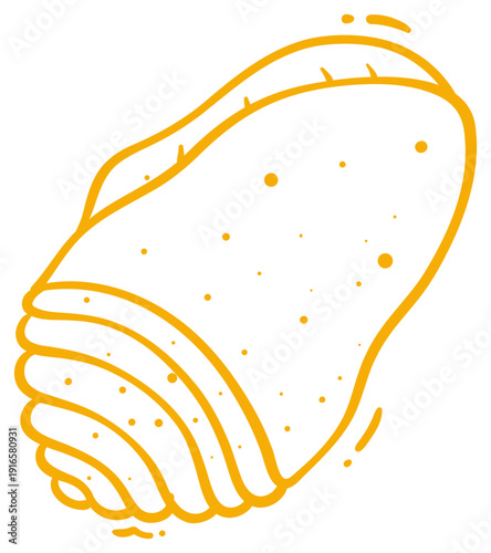 Illustration of a Seashell Sticker