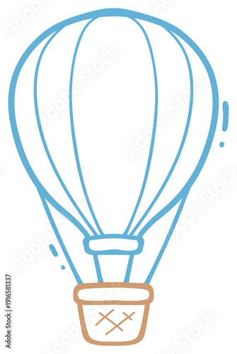 Hot Air Balloon with Basket