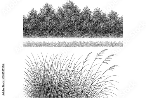 tree in the grass,
Professional Ground Cover Grass – Architecture CAD Set