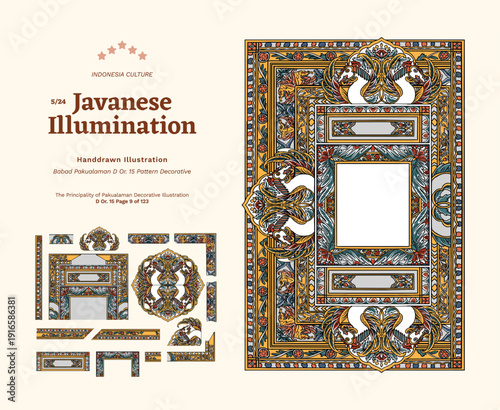 Babad Pakualaman Javanese Heritage Manuscript Illumination Illustration