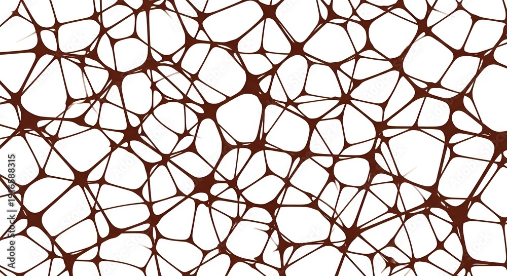 Obraz premium abstract network structure, brown lines on white