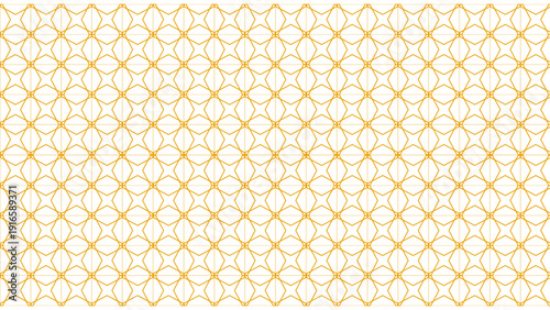 Islamic Circular Arabesque Pattern Animation: Seamless Loop of Golden Interlocking Geometric Mesh on White Background for Ramadan, Eid, and Middle Eastern Wedding Stationery Design.